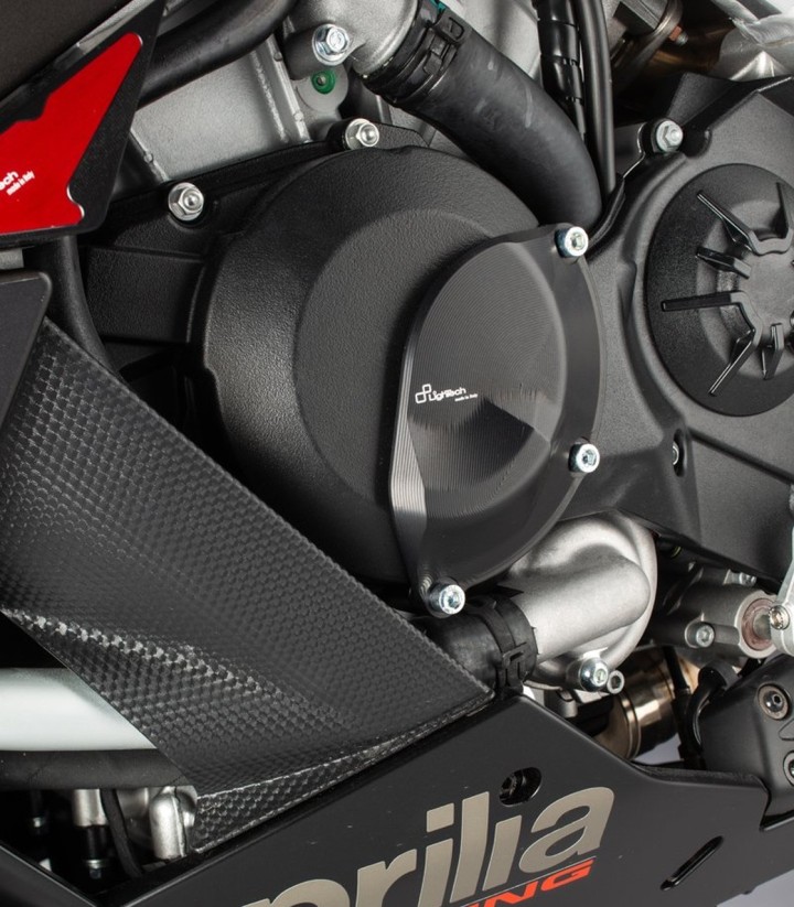 LighTech Lichtmaschinendeckelschutz links in Schwarz für Aprilia RSV 4 1000 (09-20), RSV 4 1100 (20), Tuono V4 1000 (11-20)