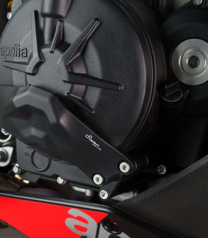 Protection de carter d’embrayage LighTech côté droit, noire pour plusieurs modèles Aprilia