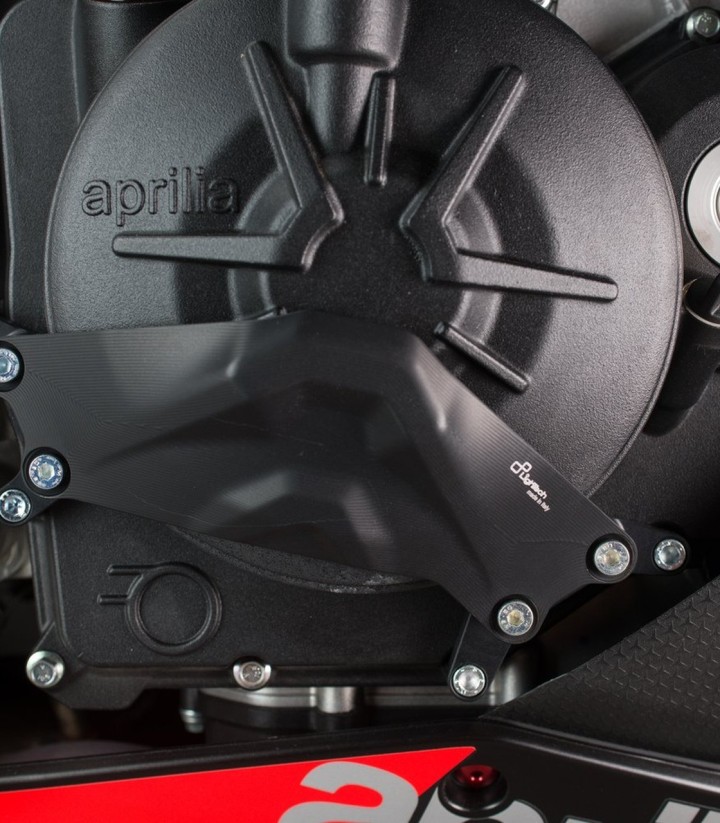 Protection de carter d’embrayage LighTech côté droit, noire pour plusieurs modèles Aprilia