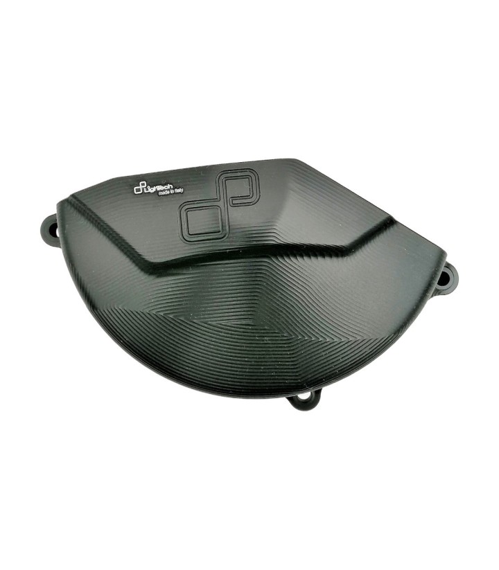 Protetor da tampa do alternador LighTech esquerdo em preto para Aprilia RS 660 (20-25), Tuono 660 (20-21)