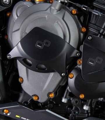 Protection de carter d’embrayage LighTech côté gauche, noire pour Triumph Speed Triple 1200 (21-25)