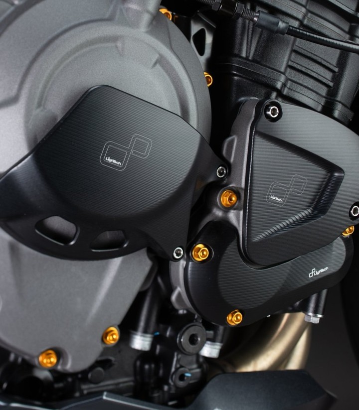 Protection de carter d’embrayage LighTech côté gauche, noire pour Triumph Speed Triple 1200 (21-25)