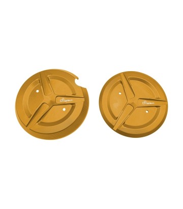 Set carterbeschermers LighTech in goud voor Yamaha TMAX 530 (17-24), TMAX 560 (20-26)