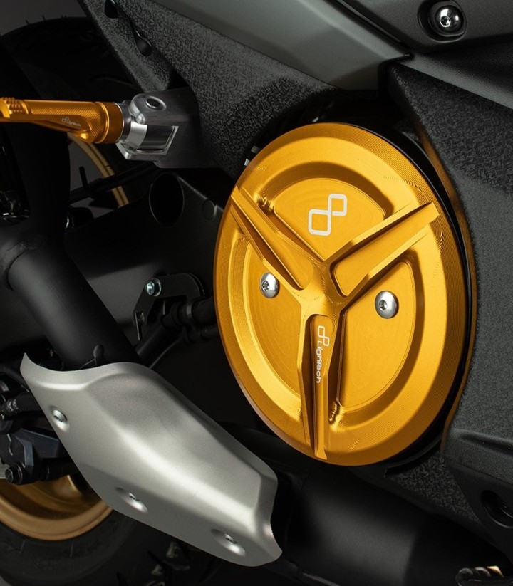 LighTech Engine Case Cover Kit in Gold for Yamaha TMAX 530 (17-24), TMAX 560 (20-26)