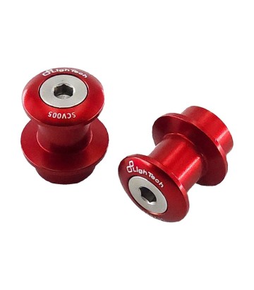 LighTech M10x1.25 Paddock Stand Bobbins in Red for CFMOTO SR 450 (23), Kawasaki ER 6 (12-20), ZX 6 R (22-25)