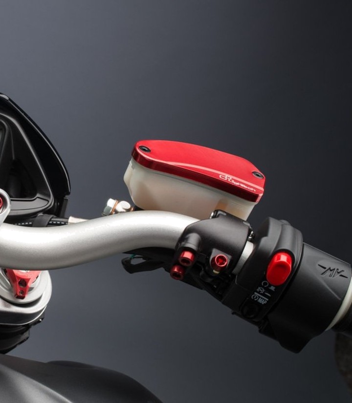 Tappo serbatoio liquido freni e frizione LighTech rosso per several Ducati and MV Agusta models