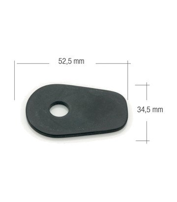 Knipperlichtafdekplaatjes LighTech, 52,5 x 34,5 mm voor Kawasaki Z 1000 (05-09), Z 750 (05-12), ZX 10 R (04-10), ZX 6 R (05-08)
