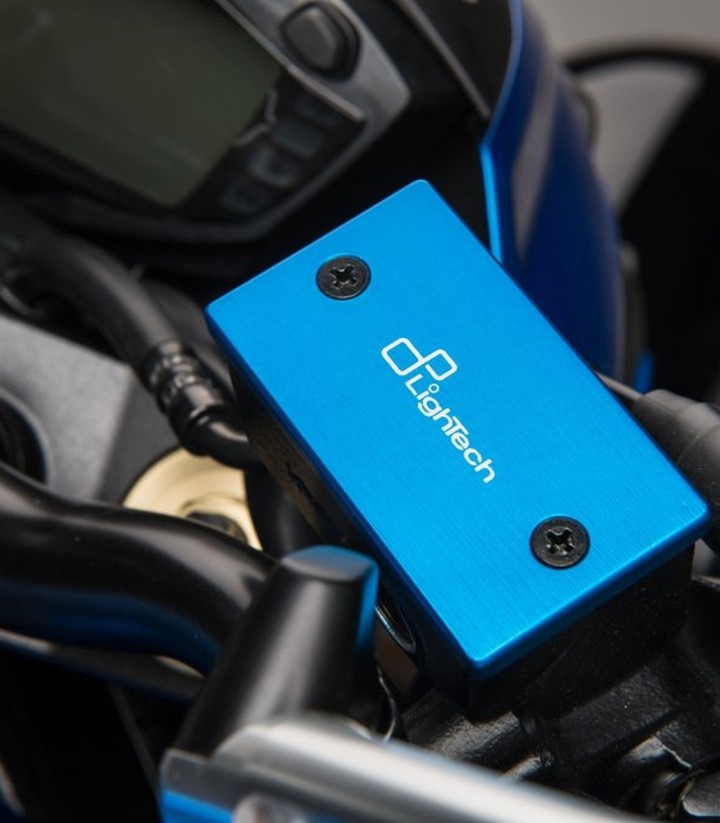 Tampa da bomba de travão dianteiro LighTech em azul-cobalto para several Suzuki models