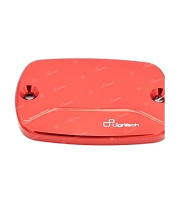 Coperchio pompa freno posteriore LighTech rosso per Yamaha TMAX 500 (05-11), 530 (12-24), 560 (20-26)