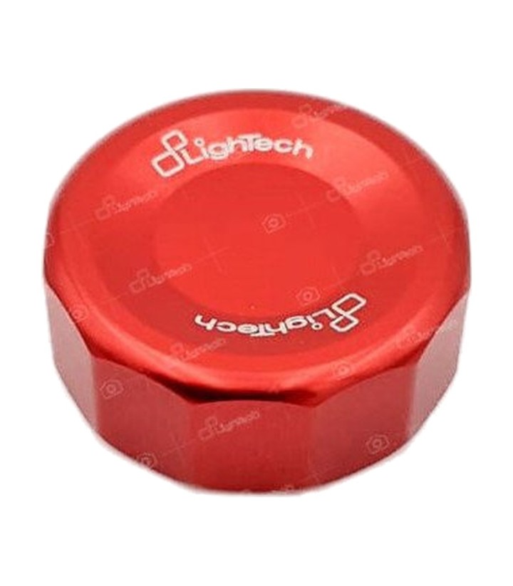 Deckel für die hintere Bremspumpe LighTech in Rot für Kawasaki ZX 6 R (09-24), Yamaha YZF R1 (15-25)