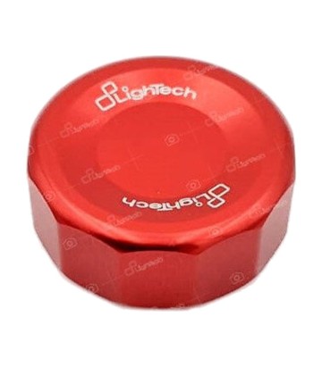 Couvercle de maître-cylindre de frein arrière LighTech rouge pour Kawasaki ZX 6 R (09-24), Yamaha YZF R1 (15-25)