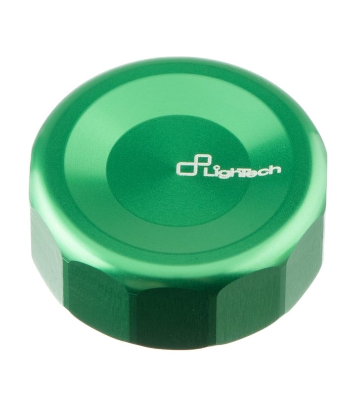 Tapa de Bomba de Freno Trasero LighTech en Verde para Kawasaki ZX 6 R (09-24), Yamaha YZF R1 (15-25)
