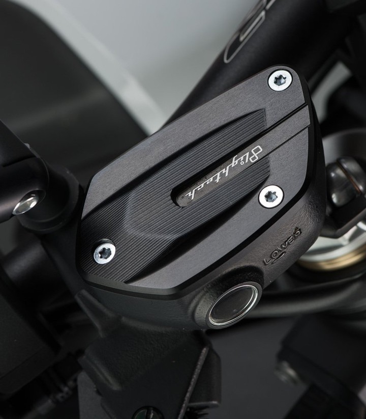 LighTech Front Brake Reservoir Cap in Black for BMW R 1200 nineT (16-19), S 1000 R (22-24)
