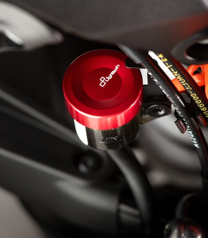 Couvercle de maître-cylindre d'embrayage LighTech rouge pour several Ducati and KTM models