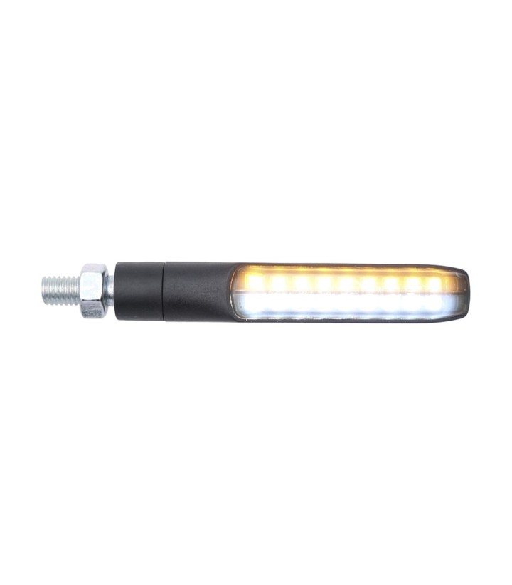 Set LED-knipperlichten 937 LighTech met wit voorlicht in zwart