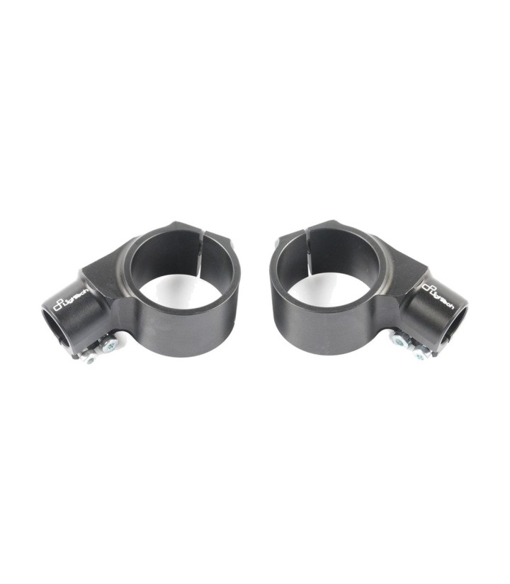 Collier de demi-guidon LighTech 20mm H.0 D.47 noir pour Yamaha YZF R3 (15-24)