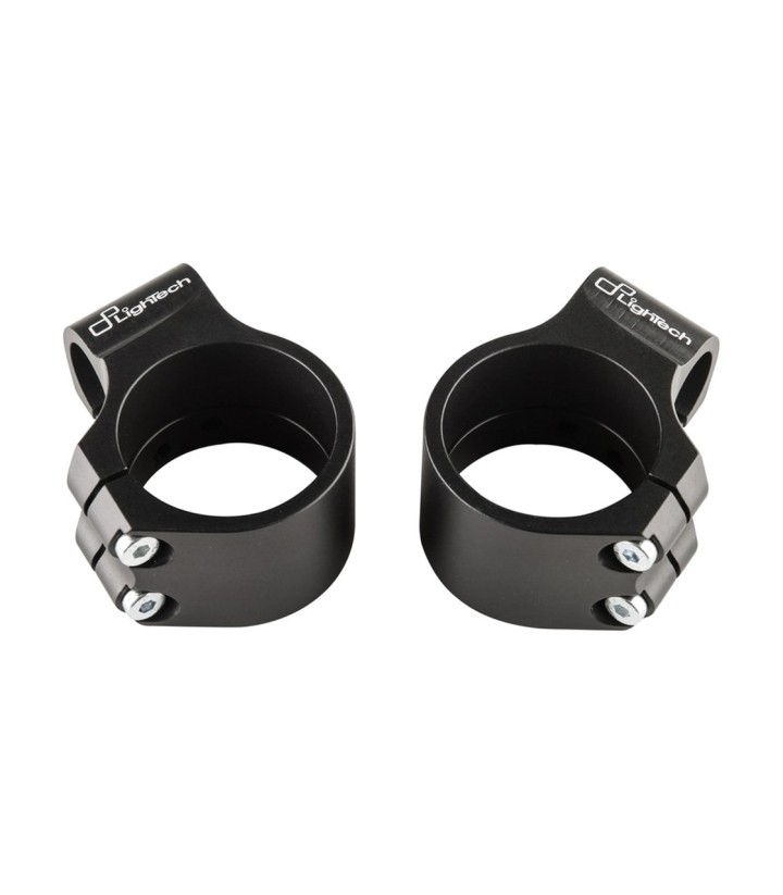 Collier de demi-guidon LighTech 20mm H.10 D.47 noir pour Yamaha YZF R3 (15-24)