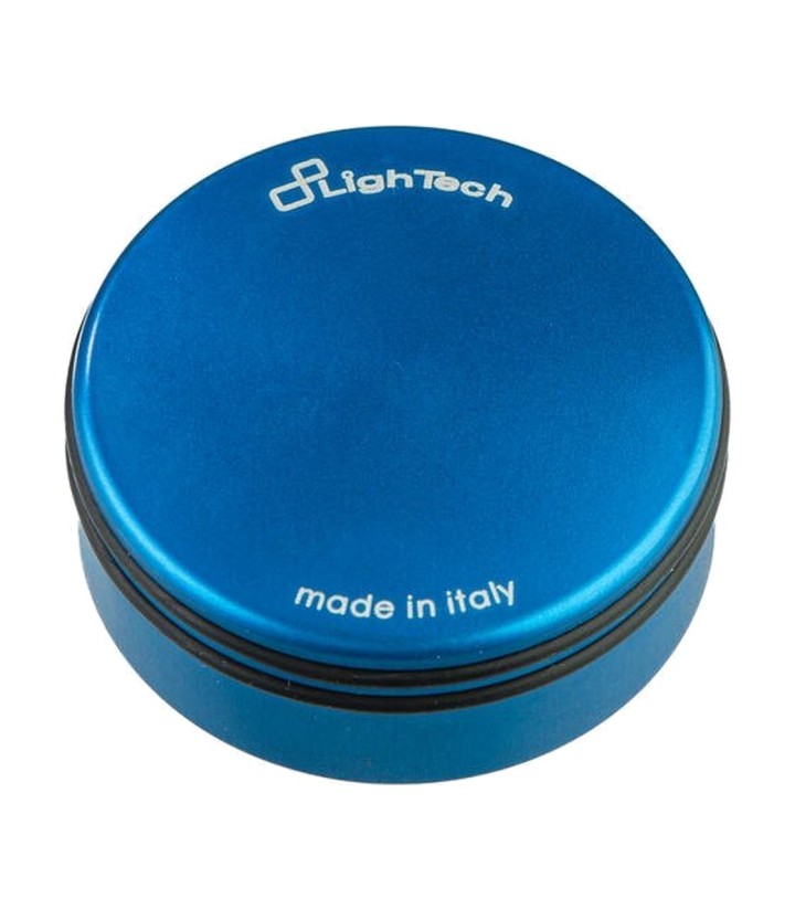 LighTech Brake and Clutch Reservoir Cap in Cobalt Blue for several Aprilia and Kawasaki models
