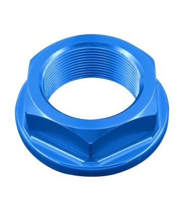 Balhoofdmoer LighTech M25 x 1 in kobaltblauw voor several Kawasaki and Triumph models
