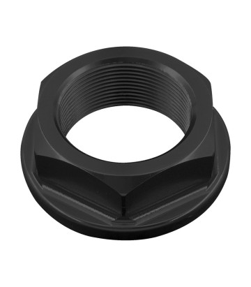 Dado di sterzo LighTech M25 x 1 nero per several Kawasaki and Triumph models