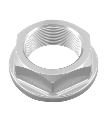 LighTech Steering Stem Nut M25 x 1 in Silver for several Kawasaki and Triumph models