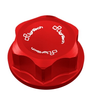 Écrou de colonne de direction LighTech M22 x 1, coloris rouge pour several Suzuki and Yamaha models