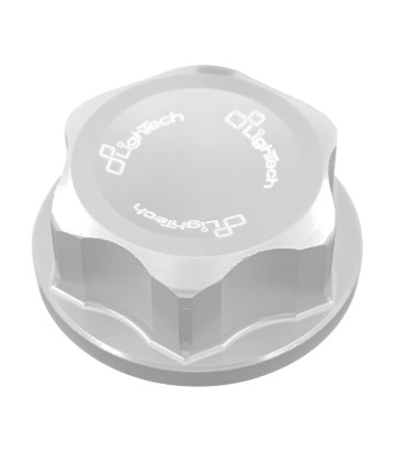 LighTech Steering Stem Nut M22 x 1 in Silver for several Suzuki and Yamaha models