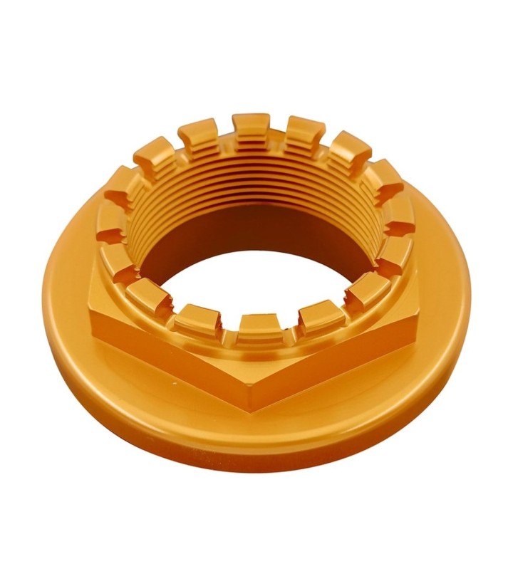 LighTech Rear Wheel Nut M38 x 1.5 in Gold for Ducati 748/916/996/998 (96-01), Hypermotard 1100 (07-12)