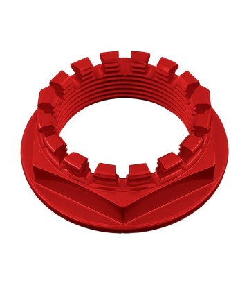 LighTech Hinterradmutter M33 x 1,5 in Rot für several Ducati models