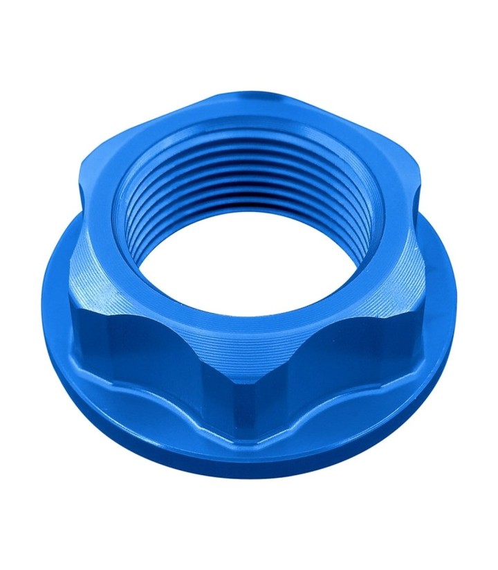 Écrou de roue arrière LighTech M24 x 1,5, coloris bleu cobalt pour several Suzuki and Yamaha models