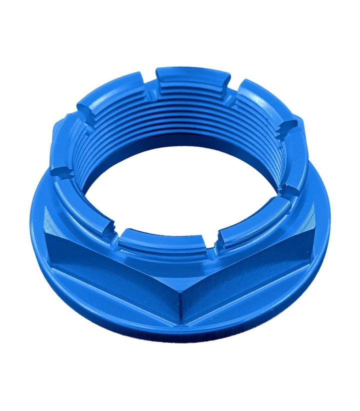 Porca da roda traseira LighTech M38 x 1,5 em azul-cobalto para vários modelos de Ducati e Triumph