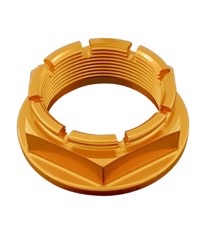 Dado ruota posteriore LighTech M38 x 1,5 oro per diversi modelli Ducati e Triumph