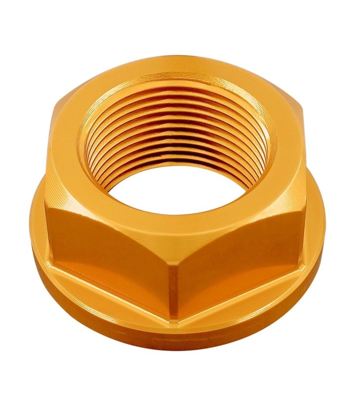 Porca da roda traseira LighTech M24 x 1,5 em dourado