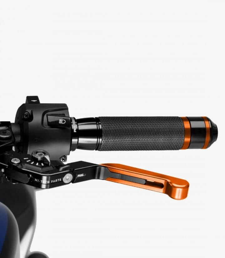 Puig Organge Brake and Clutch levers model Extendable-foldable 3.0