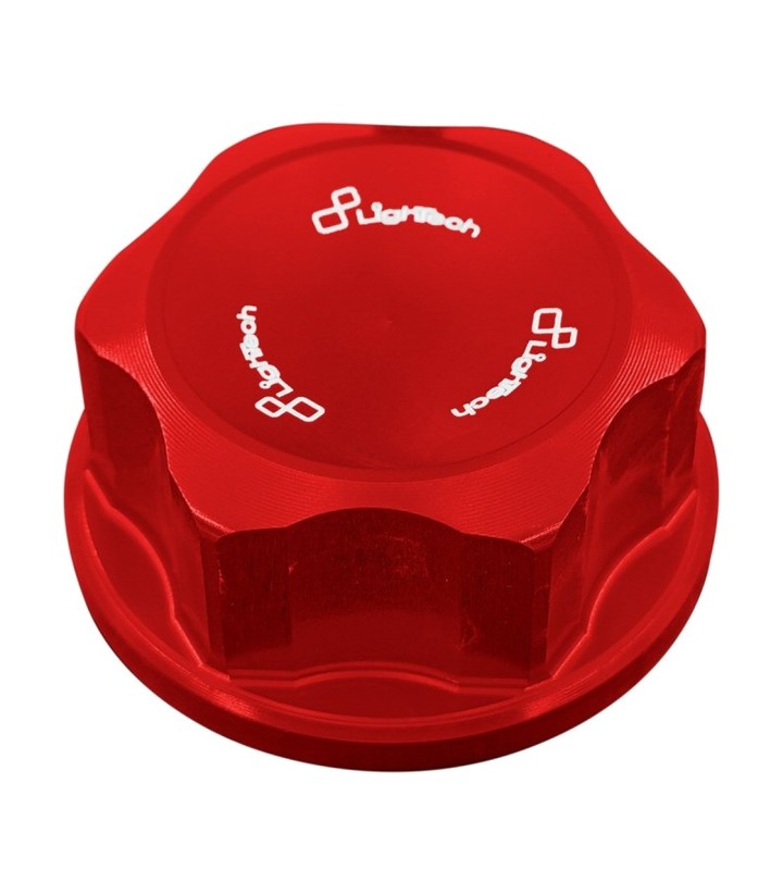 LighTech balhoofdmoer M28 x 1 in rood