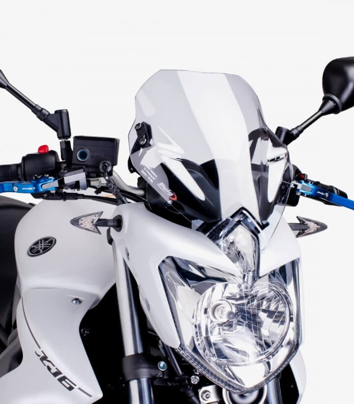 Yamaha XJ6 Puig Naked New Generation Sport Transparent Windshield 5026W