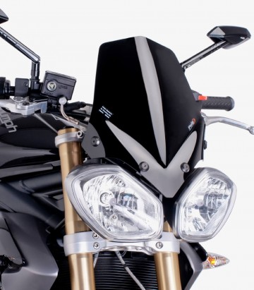 Windschild Puig New Generation Sport Triumph Speed Triple 1050 (11-15), Street Triple/RX (13-16) Schwarz 5658N