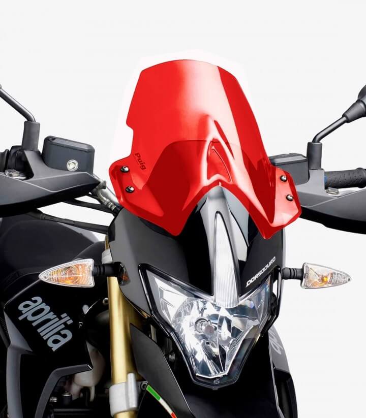 Cúpula Puig Naked New Generation Touring Aprilia Dorsoduro 1200/750/900 Rojo 4947R