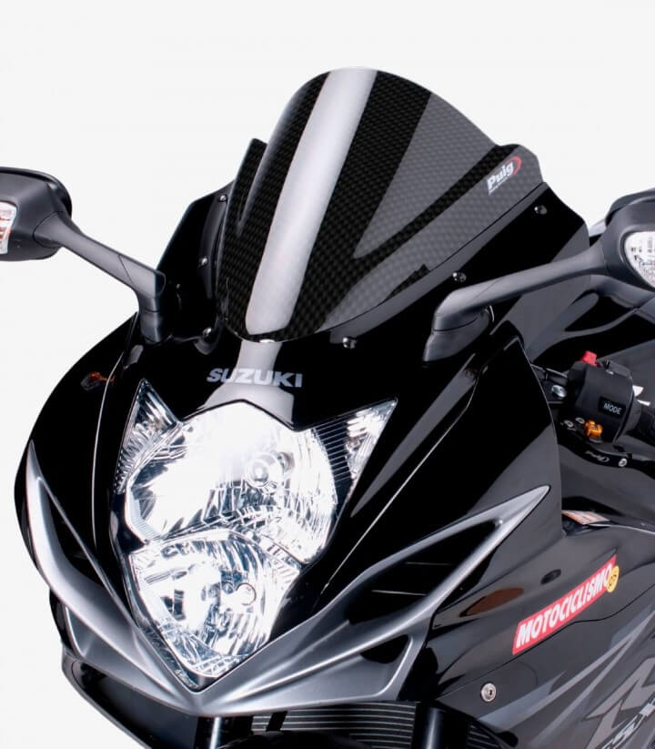 Windschild Puig Z-Racing Suzuki GSX-R600 (11-16), GSX-R750 (11-16) Carbon-Optik 5605C