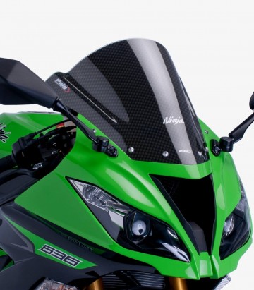 Windschild Puig Z-Racing Kawasaki ZX-6R Ninja (09-17) Carbon-Optik 6482C