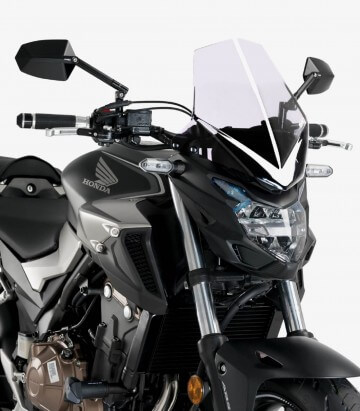Honda CB500F Puig Naked New Generation Touring Transparent Windshield 3657W