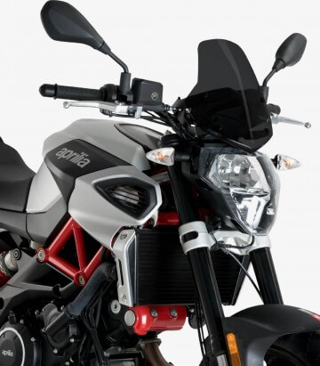 Aprilia Shiver 750 (2007 - 2009), Shiver 900 (2017 - 2020) Puig New Generation Sport Dark smoked Windshield 3767F