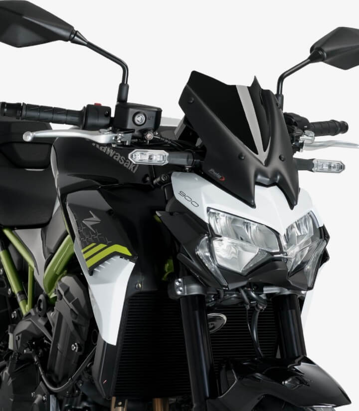 Windschild Puig New Generation Sport Kawasaki Z900 (20-24) Schwarz 3840N