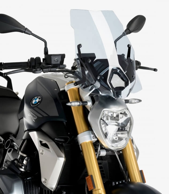 BMW R1250R Puig Naked New Generation Touring Transparent Windshield 3626W