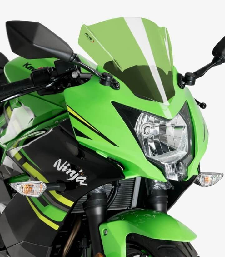 Kawasaki Ninja 125 Puig Racing Green Windshield 3539V