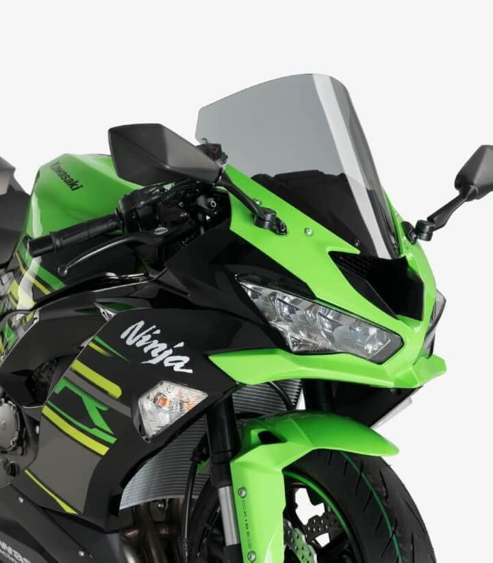 Kawasaki ZX-6R 636 Puig Racing Smoked Windshield 3629H