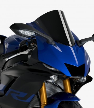 Windschild Puig R-Racer Yamaha YZF-R6/Race (17-26), YZF-R7 (22-26) Schwarz 3633N