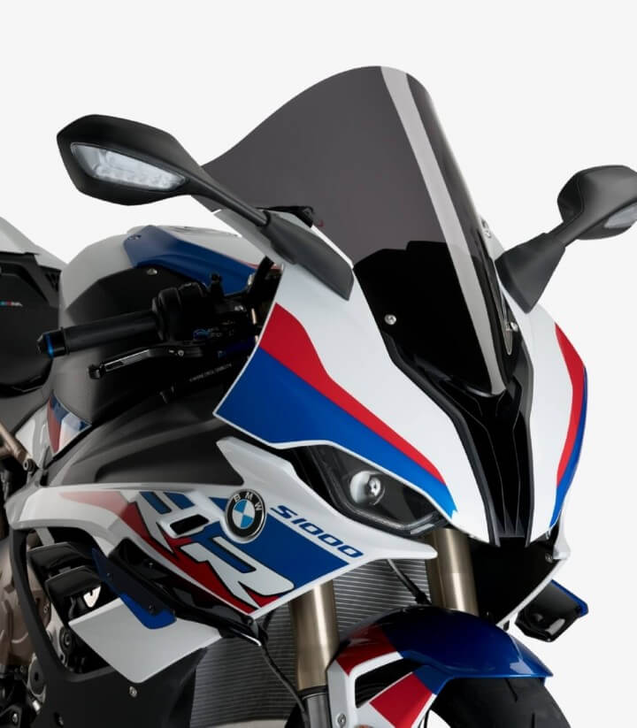 Windschild Puig R-Racer BMW M1000RR, S1000RR (19-26) Dunkel getönt 3641F