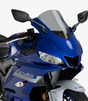 Yamaha YZF-R3 (2019 - 2024) Puig R-Racer Smoked Windshield 3737H