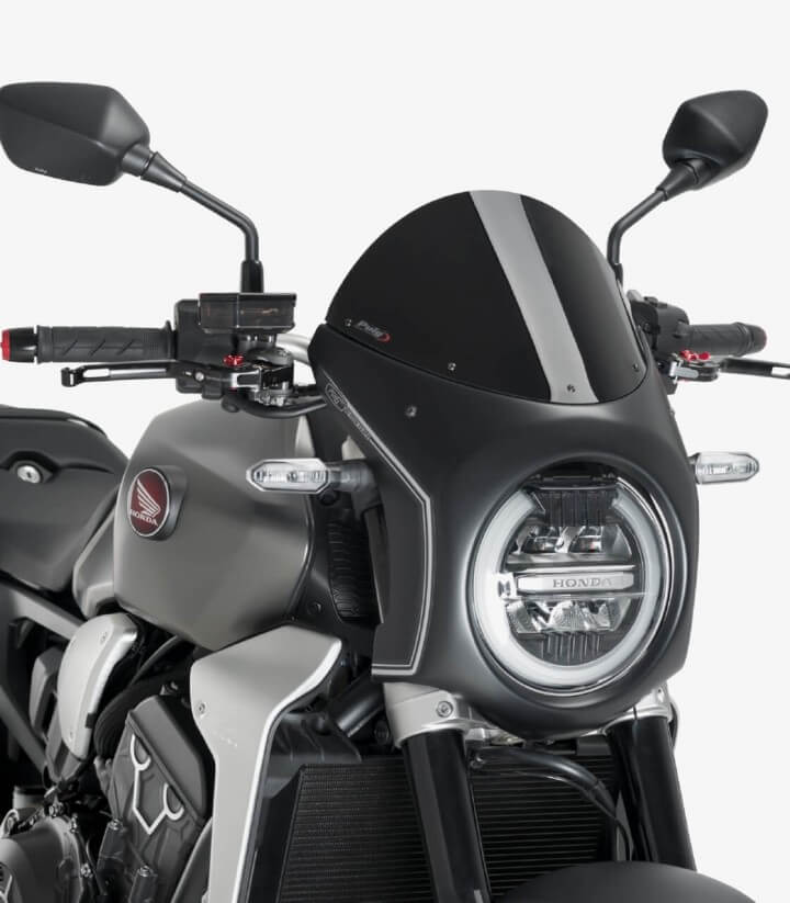 Windschild Puig Retro Honda CB1000/650R Neo Sports Cafe Schwarz 3133N
